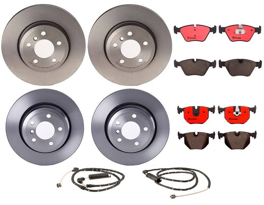 BMW Brembo Brake Kit - Pads &  Rotors Front and Rear (325mm/320mm) (Ceramic) 34353411757 - Brembo 1633701KIT